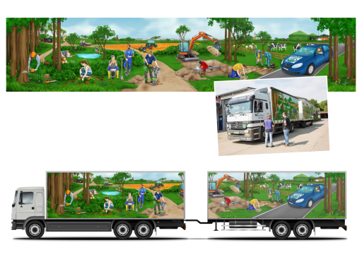 LKW Plane, Digitales Motiv