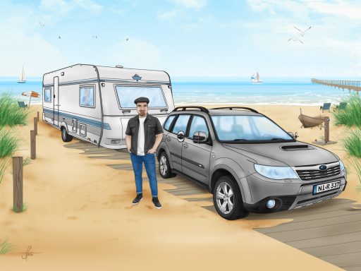 Illustration, Digitale Zeichnung