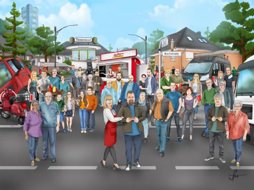 Illustration, Digitale Zeichnung